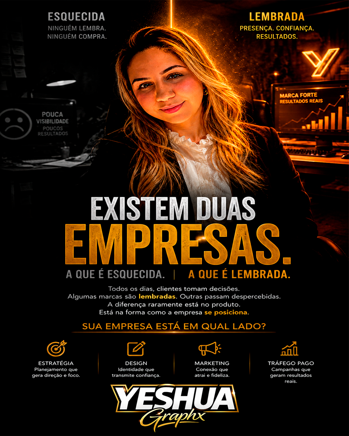 Case Yeshua Graphx - Campanha Existem Duas Empresas