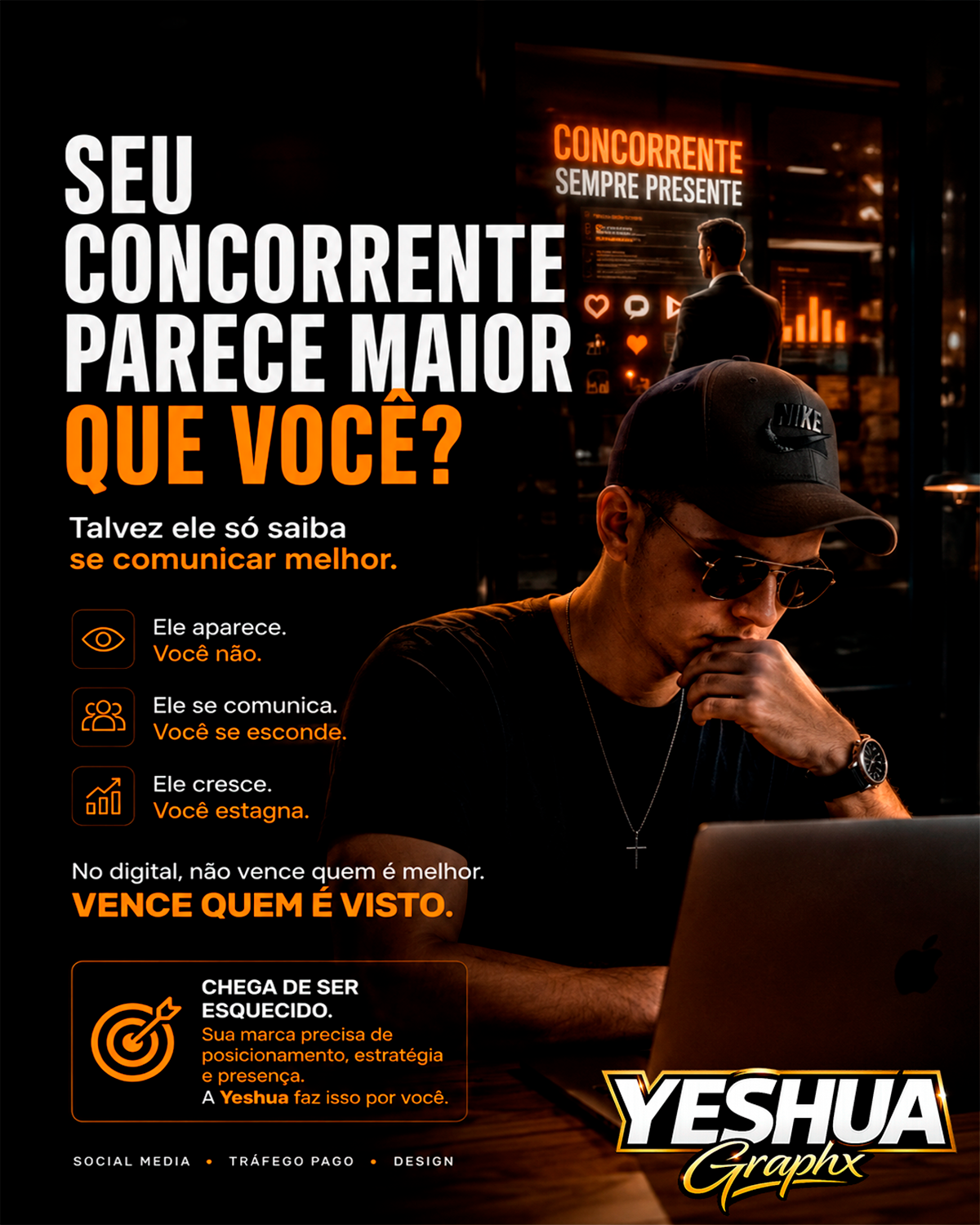 Case Yeshua Graphx - Concorrente parece maior que você